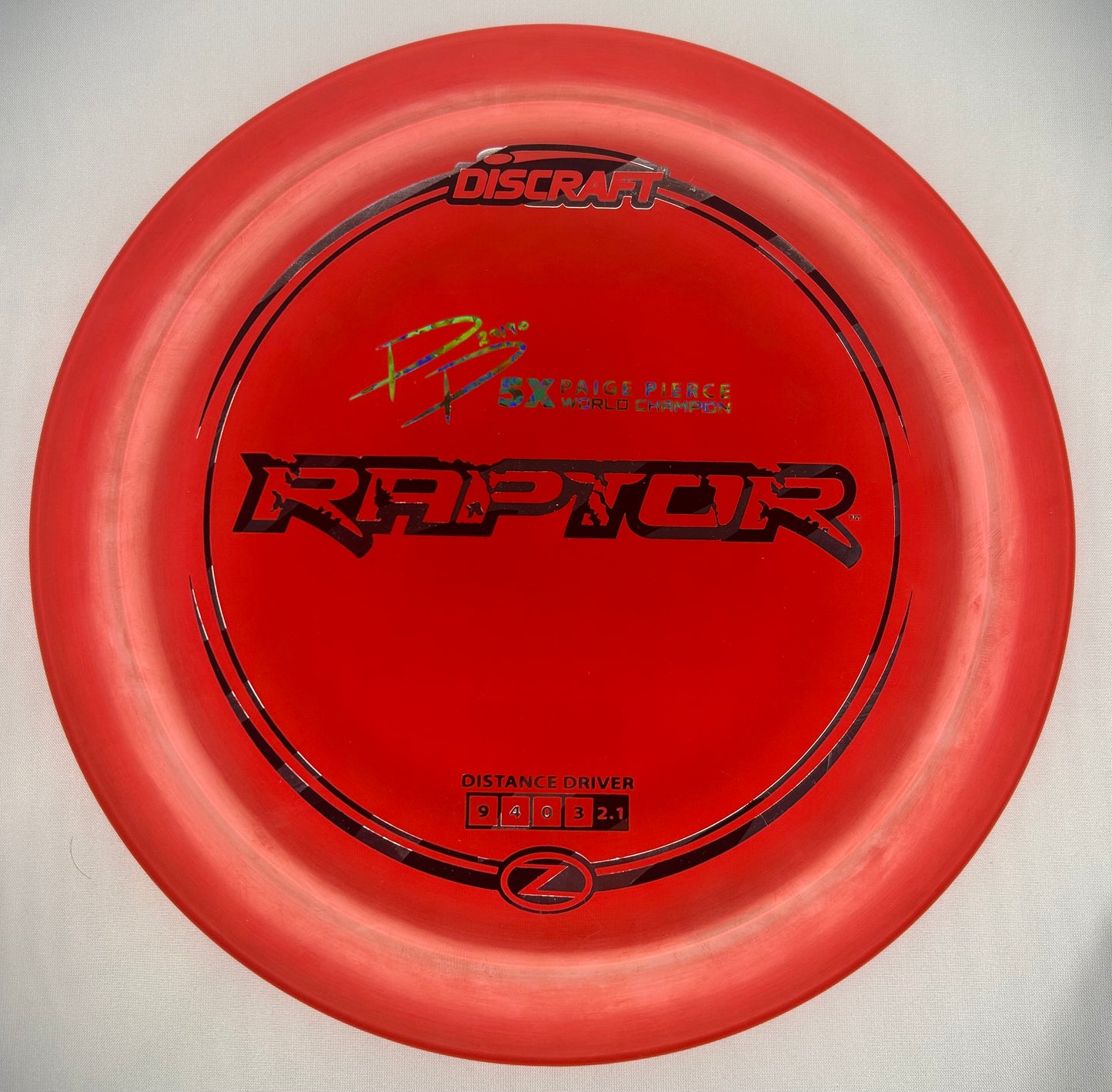 Raptor - 5X Paige Pierce signature Z